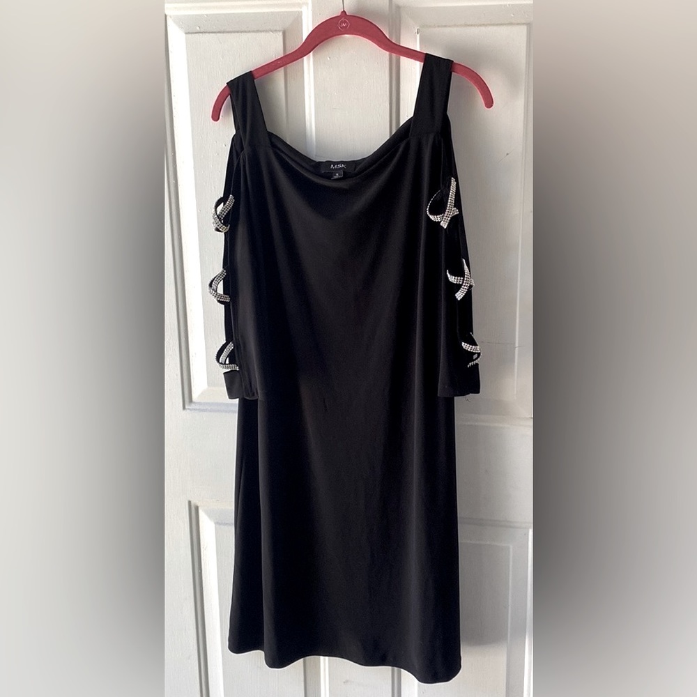 Women’s XL black and rhinestone dress